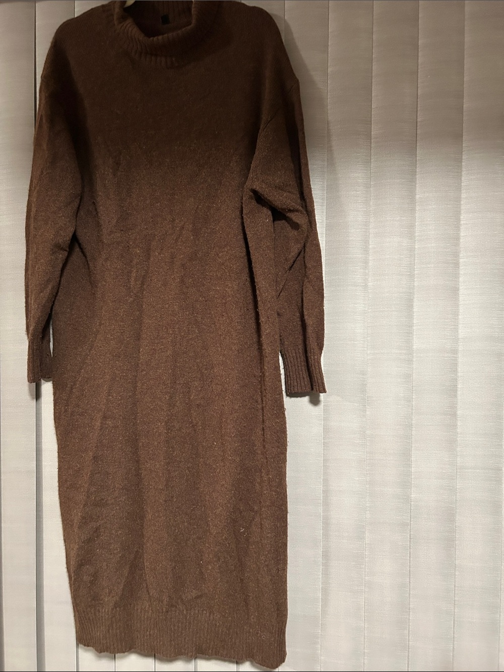 Uniqlo Dark Brown Turtleneck knit dress